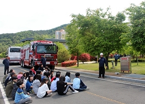 [NSP PHOTO]한국가스공사 통영기지본부, 어린이 초청 소방안전교육 가져