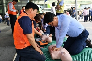 [NSP PHOTO]성남시, 불시화재 대피훈련 전개