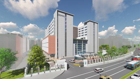 NSP통신-HDC현대산업개발이 수주한 방글라데시 BSMMU 대학병원 투시도 (HDC현대산업)