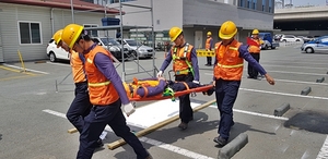 [NSP PHOTO]코레일 대구본부, 동대구역서 산업재해 비상훈련 실시