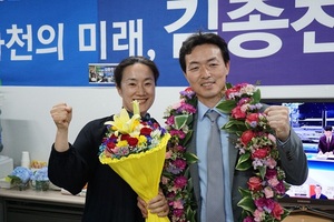 [NSP PHOTO][6.13선거] 김종천 과천시장 당선자, 시민분들께 감사