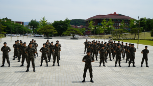 [NSP PHOTO]동국대 경주캠퍼스 학군단, 하계입영훈련 출정식 가져
