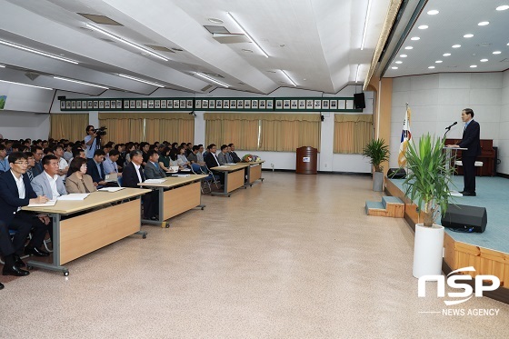 [NSP PHOTO]이항로 진안군수, 취임식 취소하고 재난대비 업무 챙겨