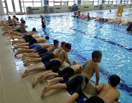 [NSP PHOTO]광양시, 초등학생 대상 여름방학 수영특강반 운영