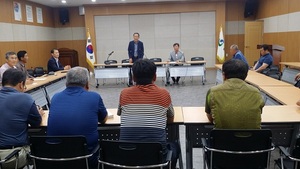 [NSP PHOTO]경산시 자인면, 우박피해 농가·자인농협 간담회 개최