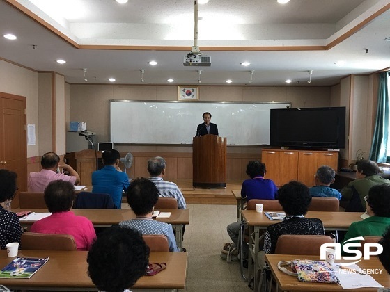 [NSP PHOTO]이항로 진안군수, 노인대학 초청 특강