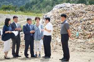 [NSP PHOTO]용인시의회 경제환경위, 생활폐기물 처리시설 현장방문