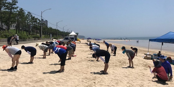 NSP통신-▲아산시보건소 중독관리통합지원센터가 충청권역 중독관리통합지원센터 연합체육대회에 참가했다. (아산시)