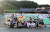 [NSP PHOTO]경일대 학생들, 경산 연하리마을 벽화그리기 봉사 구슬땀