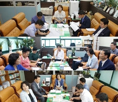 [NSP PHOTO]안산시의회 3개 상임위, 시 집행부와 첫 간담회 가져