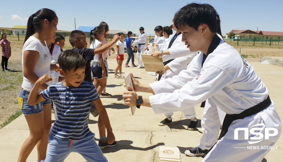 NSP통신-몽골, 필린핀 국외봉사지에서 봉사와 나눔, 사랑을 실천하고 있는 봉사단. (계명문화대학교)