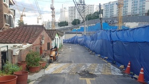 [NSP PHOTO]홍은6주택재건축 인근 주민들, 북한산두산위브2차 두산건설 공사에 불안감 호소