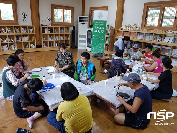 NSP통신-담양군 창평면이 최근 개최한 도담도담 사랑방 공예체험. (담양군)