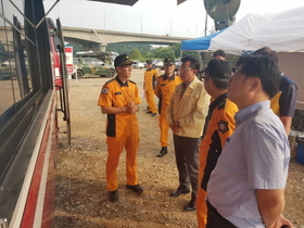 [NSP PHOTO]박근철 경기도의원, 포천 화력발전소 사고현장 격려 방문