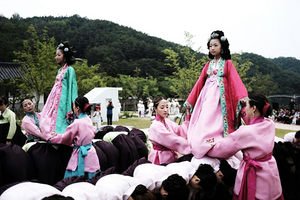 [NSP PHOTO]경상북도무형문화재 제7호 놋다리밟기 상설공연, 안동댐 개목나루서