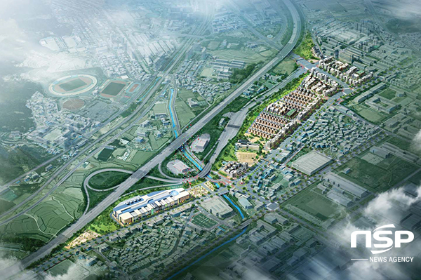 NSP통신-구미 도시개발구역 지정 및 개발계획 수립안-구미 신평광평 조감도 (경북도)