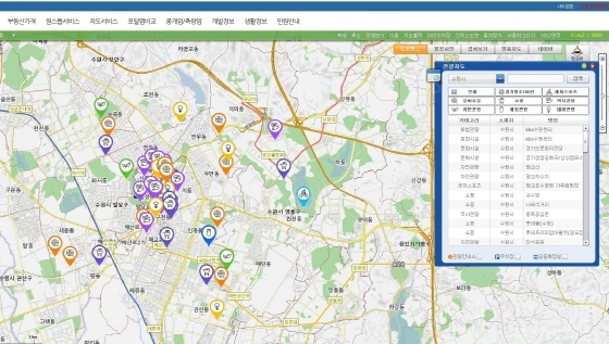 NSP통신-부동산포털 내 관광지도. (경기도)