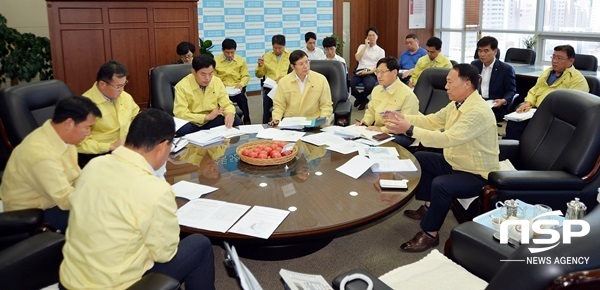 NSP통신-전남농협이 22일 개최한 긴급 재해대책위원회. (전남농협)