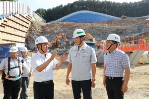 [NSP PHOTO]이건한 용인시의장· 이창식 시의원, 태풍 피해 예방 현장점검