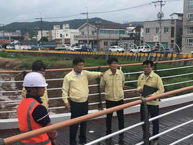 [NSP PHOTO]영덕군, 태풍솔릭긴급대책회의, 피해우려지역 현장점검