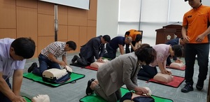 [NSP PHOTO]완주군의회, 심폐소생술·소방안전 교육 실시
