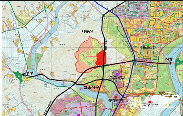 NSP통신-어등산 관광단지 조성사업 위치도.