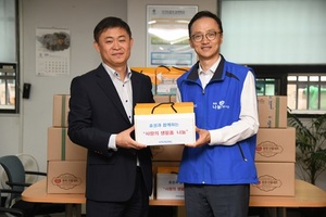 [NSP PHOTO]효성, 취약계층 지원 참치·햄 200세트 서울남부보훈지청에 전달