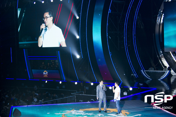 NSP통신-엔씨소프트의 AI센터 이재준 상무가 블소 비무AI에 관해 이야기하고 있다.