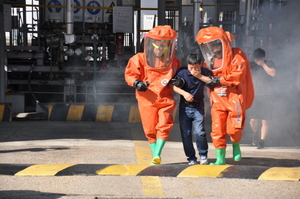 [NSP PHOTO]나주 화학공장서 대규모 긴급 구조종합훈련