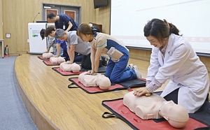 [NSP PHOTO]순천향대천안병원, 교직원 대상 심폐소생술 교육 실시