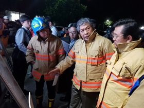 [NSP PHOTO]송한준 경기도의장, 고양 대한송유관공사 저유소 화재현장 방문