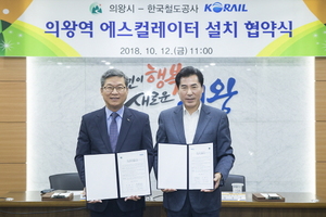 [NSP PHOTO]의왕시, 의왕역 에스컬레이터 설치해 이용객 편의 도모