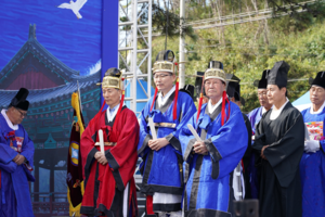 [NSP PHOTO]경주 양북면 발전협의회, 신라문무대왕의충과 효정신 기려