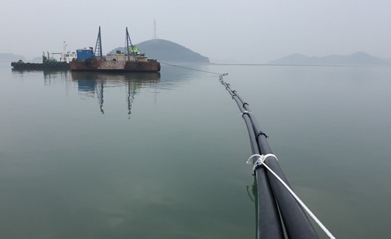 NSP통신-▲서산시가 우도, 분점도 구간 공사를 마무리하고 상수도 공급을 시작했다. (서산시)