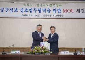 [NSP PHOTO]울릉군, 한국국토정보공사와 업무협약 체결