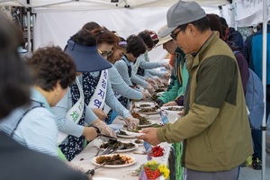 [NSP PHOTO]울릉군 한여농 연합회, 농특산물 시식회 홍보