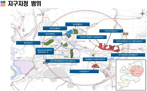 NSP통신-지난 25일 국가균형발전위원회 심의를 거쳐 최종 확정된 국가혁신융복합단지. (대구시)