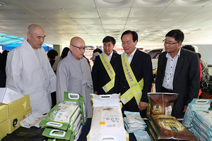 [NSP PHOTO]의성군, 서울 조계사 농특산물 직거래장터 열어