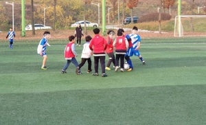[NSP PHOTO]김포시 드림스타트축구단, 첫 친선경기 가져