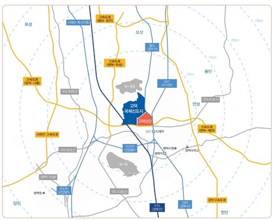 NSP통신-고덕신도시 단독주택용지 사업지구 위치도. (LH 제공)