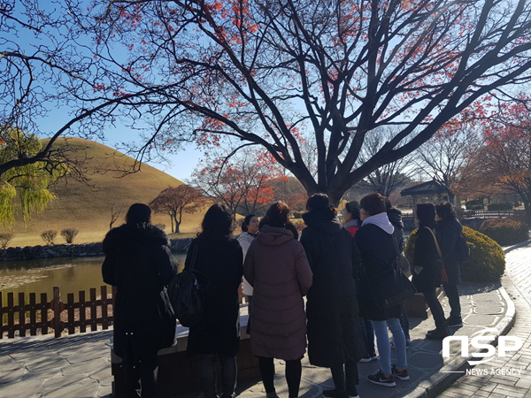 NSP통신-22일 경기지역 초등학교 학부모 운영위원들이 경주 관광지를 체험하고 있다. (경주시)