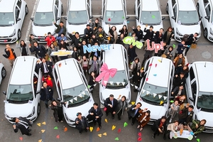 [NSP PHOTO]한국지엠, 사회적기업 30곳에 스파크 30대 전달