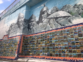 [NSP PHOTO]GS칼텍스 여수공장, 어린이 역사체험 초대형 벽화 완성