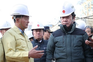 [NSP PHOTO]이낙연 국무총리, 고양시 백석동 열수송관 사고현장 방문