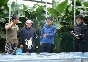 [NSP PHOTO]강진군 이승옥 군수, 아열대 과수 농업인과 현장 소통 행보