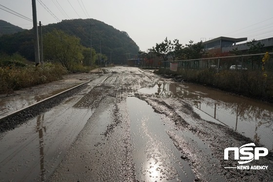 -시흥 달월역 진입도로 전경. (나수완 기자)