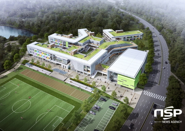 NSP통신-광양 예술중학교 조감도.