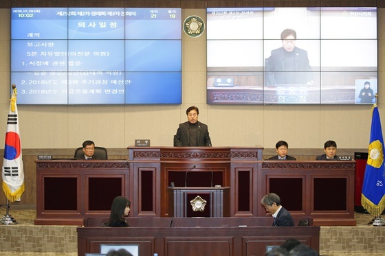 NSP통신-20일 안산시의회가 제252회 제2차 정례회 제3차 본회의를 진행하고 있다. (안산시의회)