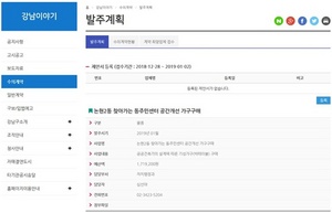 [NSP PHOTO]서울 강남구, 수의계약부터 전 과정 홈페이지 공개