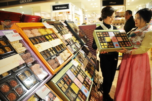 [NSP PHOTO]대구지역 롯데백화점, 설 선물세트 본격 판매...실속형 다양화